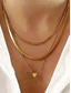 cheap Women's Necklace-Women's Alloy Layered Heart Pendant Necklace Set, Gold Silver Multi Chain Choker Necklace for Beach Vacation, Daily Casual Wear, Travel and Minimalist Fashion Styling