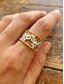 voordelige Dames ringen-Damesring in bohemian stijl met open ontwerp en bloemmotief, perfect voor een strandvakantie, dagelijks gebruik en als zomeraccessoire.