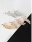 abordables Boucle d&amp;#39;oreille pour femme-Boucles d'oreilles manchette bohèmes en alliage en forme de feuille pour femme, boucles d'oreilles grimpantes en forme de branche en cristal multicolores, parfaites pour les vacances à la plage, les tenues d'été décontractées et le quotidien.