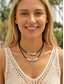 ieftine Colier de damă-Colier cu pandantiv dublu din aliaj boho pentru femei, choker cu farmec în stil multifuncțional pentru vacanță la plajă, stațiune de vară și ținute casual de zi cu zi