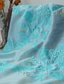 abordables Robes de cocktail-Ligne A Longueur cheville Longueur thé Robe Fleurie Robes de Cocktail Élégant Floral Semi-formel / Cocktail Manche Courte Col Bateau Fête de jardin Mariage Organza Jacquard avec Plis