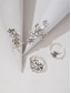 voordelige Dames ringen-Set van 4 damesringen in bohemian stijl van legering, met bloemenmotief, verstelbare pasvorm, perfect voor strandvakanties, zomeruitjes en casual dagelijks gebruik.