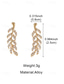 abordables Boucle d&amp;#39;oreille pour femme-Boucles d'oreilles manchette bohèmes en alliage en forme de feuille pour femme, boucles d'oreilles grimpantes en forme de branche en cristal multicolores, parfaites pour les vacances à la plage, les tenues d'été décontractées et le quotidien.