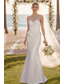 baratos Vestidos de Casamento-Vestidos de noiva Linha A Decote Princesa Sem Manga Cauda Corte Cetim ternos de noiva Vestidos de noiva Com Cor Única