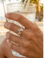 voordelige Dames ringen-Damesring in bohemian stijl met open ontwerp en bloemmotief, perfect voor een strandvakantie, dagelijks gebruik en als zomeraccessoire.
