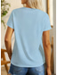 voordelige Dieren thee-Dames T-shirt Afdrukken Grafisch dier Hond Vintage Stijlvol Klassiek Korte mouw Strakke ronde hals V-hals Normale tops Casual Dagelijks blauw Wit / blauw Zwart Geel Khaki Zomer Lente