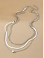cheap Women's Necklace-Women's Alloy Layered Heart Pendant Necklace Set, Gold Silver Multi Chain Choker Necklace for Beach Vacation, Daily Casual Wear, Travel and Minimalist Fashion Styling