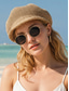 voordelige Dameshoeden-Damespet in bohemian stijl, geweven model, ademende en lichtgewicht polyester pet in diverse kleuren, perfect voor strandvakanties, dagelijks gebruik, reizen en zomerse resorts.
