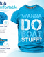 billiga Roliga T-shirts för män-Herr t-shirts med motivet "Wanna Do Boat Stuff"-motiv, retro, nautisk båtliv, sliten grafik, regular fit, t-shirt med sjö- och strandmotiv, designerkläder, s, m, xl, xxl, xxl