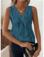 cheap Graphic Tank-Women's Tank Top Graphic Geometric Abstract Elegant Vintage Stylish Sleeveless V Neck Crop Tops Beach Wedding Casual Daily Blue White / Black White Light Green Brown Summer Spring
