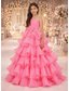 preiswerte Kleider für die Blumenmädchen-Prinzessin Bodenlang Blumenmädchenkleid Wettbewerb  Aufführung Mädchen Süßes Ballkleid Chiffon mit Schleife(n) Schichten Plissee Größen 3-16 Jahre Kleid zum Beeindrucken