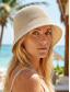 abordables Chapeaux pour femmes-Bob bohème tissé pour femme, chapeau de soleil pliable en polyester respirant, disponible en plusieurs couleurs, idéal pour les vacances à la plage, le quotidien, les voyages et les séjours estivaux.