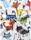 preiswerte Tiere T-Shirt-Ostern Damen T Shirt Druck Grafik Tiermotiv Cartoon Mode Stilvoll Klassisch Kurzarm Rundhalsausschnitt Normale Oberteile Lässig Täglich Wochenende Weiss - Grün Schwarz + Weiß + Rot Weiß Grau Sommer