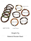billige Menns smykker-Herre bohemsk armbåndssett med treperler, 10-delers elastiske, stabelbare perlearmbånd for strandferie, hverdagsbruk, reise og festivalstyling