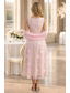 economico Set di abiti per la mamma-Due Pezzi Linea ad A Set di Abiti Lunghezza alla caviglia Abito da invitata a nozze Abito da cerimonia per signora Senza Maniche Scollo a Barca Elegante Semplice Abbellito Formale Derby del Kentucky