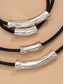 abordables Collier pour femme-Ensemble collier et bracelet bohème en alliage pour femme, bijoux superposés tendance pour les vacances à la plage, les tenues de villégiature, les looks d'été décontractés et la mode de tous les jours