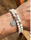 abordables Joyas para hombres-Conjunto de pulseras boho turquesas para hombre - 2 pulseras con dije de árbol de la vida y cuentas, aleación étnica &amp;Joyería apilable de piedra natural para viajes y vacaciones. &amp;ropa informal de uso