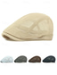 voordelige Herenhoeden-Heren baret van mesh polyester, meerkleurige, ademende, verstelbare platte pet voor buitenactiviteiten zoals vissen, reizen en vakanties, en dagelijks casual gebruik.
