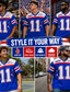 voordelige Sport- en gym-T-shirts-Voetbalbeker 2026 Voor heren Cijfergrafiek Frankrijk T-shirt Jersey shirts Korte mouw T-shirt 3D-afdrukken V-hals Overhemd Sport Street Style Buitensporten Wedstrijddag Voetbal blauw Wit 1 Khaki