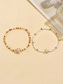 abordables Bracelet pour femme-tortue bohème pour femmes &amp;Ensemble de bracelets de cheville en perles en forme d'étoile de mer, 2 bracelets de cheville en résine pour la plage, parfaits pour les vacances d'été. &amp;vêtements