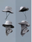 economico Cappelli da uomo-Cappello da sole da uomo per avventure all'aria aperta, con visiera regolabile, protezione UV, rete traspirante, ideale per viaggi, escursioni e pesca per uomini maturi.