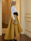 ieftine Rochii de seară în linie A-Linia -A Rochie înaltă-joasă Asimetric Lungime Gleznă Rochii de seara Rochie formală Elegant Manșon Lung Guler Cămașă Serată Nuntă Satin cu Arc Pliuri Bloc Culoare