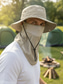 economico Cappelli da uomo-Cappello da sole da uomo per avventure all'aria aperta, con visiera regolabile, protezione UV, rete traspirante, ideale per viaggi, escursioni e pesca per uomini maturi.