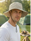 economico Cappelli da uomo-Cappello da sole da uomo per avventure all'aria aperta, con visiera regolabile, protezione UV, rete traspirante, ideale per viaggi, escursioni e pesca per uomini maturi.