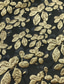 preiswerte Cocktailkleider-A-Linie Knöchellänge Abendkleid Cocktailkleider Elegant Blumen Kurzarm U-Boot-Ausschnitt Hochzeit Formell Jacquard Tiefer Wasserfall-Rückenausschnitt mit Blumenmuster Falten