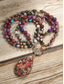 cheap Women's Necklace-Women's Natural Multi-Color Stone Necklace with Teardrop Pendant – Handmade Bohemian Jewelry for Women, Casual, Garden Party and Vacation Style