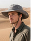 economico Cappelli da uomo-Cappello da sole da uomo per avventure all'aria aperta, con visiera regolabile, protezione UV, rete traspirante, ideale per viaggi, escursioni e pesca per uomini maturi.