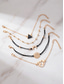 economico Bracciale da donna-Set di 6 bracciali impilabili da donna in stile boho, bracciali a strati con ciondoli multi-design in lega, perfetti per le vacanze al mare. &amp;abbigliamento casual quotidiano