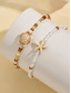 abordables Bracelet pour femme-tortue bohème pour femmes &amp;Ensemble de bracelets de cheville en perles en forme d'étoile de mer, 2 bracelets de cheville en résine pour la plage, parfaits pour les vacances d'été. &amp;vêtements