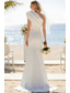 cheap Wedding Dresses-Wedding Dresses Mermaid Trumpet One Shoulder Sleeveless Sweep Brush Train Stretch Fabric Bridal Gowns With Solid Color