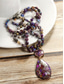 cheap Women's Necklace-Women's Natural Multi-Color Stone Necklace with Teardrop Pendant – Handmade Bohemian Jewelry for Women, Casual, Garden Party and Vacation Style