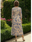 cheap Ankle Length-A-Line Dress Floor Length Tea Length Cocktail Dress Mother of the Bride Dress 3/4 Length Sleeve Crew Neck V Neck Elegant Simple Casual Formal Wedding Guest Semi Formal Burnout Velvet with Color Block
