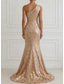 abordables Vestidos de Noche Sirena-Corte Trompeta Sirena Hasta el Suelo Vestidos de noche Elegante Noche de talle imperio Sin Mangas Un Hombro Fiesta de Noche Boda Doblado Jersey con Estampado flor Plisado