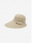 preiswerte Hüte für Damen-Boho-Sonnenhut aus Stroh für Damen – Sommerhut mit breiter Krempe, 3D-Blumendekor, atmungsaktiver Fedora aus gewebtem Polyester für Urlaub und Freizeit &amp;Sonnenschutz, verschiedene Farben