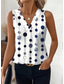 cheap Graphic Tank-Women's Tank Top Graphic Geometric Abstract Elegant Vintage Stylish Sleeveless V Neck Crop Tops Beach Wedding Casual Daily Blue White / Black White Light Green Brown Summer Spring