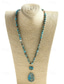 cheap Women's Necklace-Women's Natural Multi-Color Stone Necklace with Teardrop Pendant – Handmade Bohemian Jewelry for Women, Casual, Garden Party and Vacation Style
