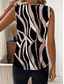 cheap Graphic Tank-Women's Tank Top Graphic Geometric Abstract Elegant Vintage Stylish Sleeveless V Neck Crop Tops Beach Wedding Casual Daily Blue White / Black White Light Green Brown Summer Spring