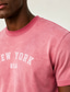 ieftine Tricouri patriotice 250-Tricou bărbătesc New York, 100% bumbac, spălat acid, gros, cu mânecă scurtă, guler rotund, DTG, modă, zi de zi, sărbători, primăvară-vară, îmbrăcăminte, ediție limitată, model 250th, model New York