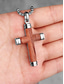 economico Gioielli da uomo-Collana da uomo con ciondolo a croce in legno e lega, catena in acciaio inossidabile, gioiello religioso, regalo per uomini maturi, estivo, casual, da viaggio, per tutti i giorni.