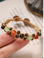 abordables Bracelet pour femme-Bracelet bohème pour femme, composé de plusieurs bracelets à breloques en alliage avec pendentif éléphant, bijou de poignet bohème fait main, accessoire ajustable pour les vacances d'été à la plage,