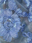 ieftine Rochii de seară sirenă-Trompetă  Sirenă Lungime Podea Rochii de seara Rochie formală Elegant Epocă Floral Manșon Lung În V Petrecere în grădină Nuntă Tulle Șifon satinat spandex Glugă la Spate cu Dantelă Flori brodat