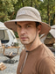 billiga Herrhattar-herr hopfällbar western cowboy utomhus hinkhatt, snabbtorkande polyester solhatt med bred brätte, flerfärgad packbar fiske vandring safari boonie hatt för resor camping strand