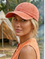 cheap Women's Hats-Women's Washed Cotton Baseball Cap, Adjustable Vintage Style Hat in Multiple Colors, Breathable Summer Casual Cap for Travel, Outdoor, Beach and Daily Wear