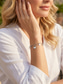 billiga Damarmband-Damarmband i guld-silver med titanstål, hjärtformat berlockarmband, elegant justerbart kedjearmband för dagligt bruk, sommarpresent, semester-, kontors- och dejtsmycken