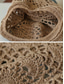 abordables Chapeaux pour femmes-Béret bohème en crochet pour femme, bonnet d'été léger et respirant en mélange de coton et lin, disponible en plusieurs couleurs, idéal pour les vacances, la plage et le quotidien.