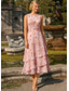 ieftine Seturi de rochii pentru mama-Două Piese Linia -A Lungimea ceaiului Rochie pentru invitata de nunta Rochie Mama Miresei Fără manșon Lungime Manșon 3/4 Stil Nautic Elegant Simplu minimalist Oficial Semi formal Șifon Jaquard cu